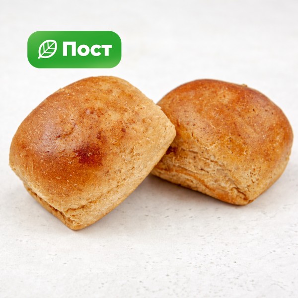 Булочка постная ржаная