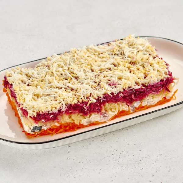 Салат сельдь под шубой на четверых