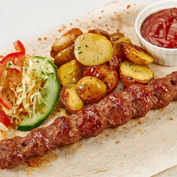 Люля из говядины с картофелем беби и капустой по-Грузински упак.Д