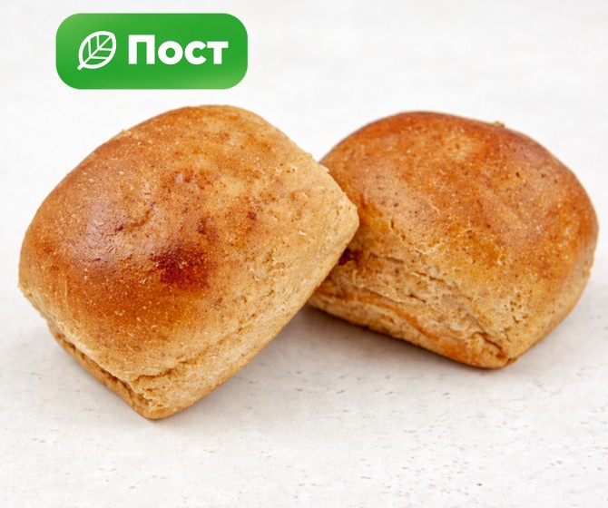 Булочка постная ржаная